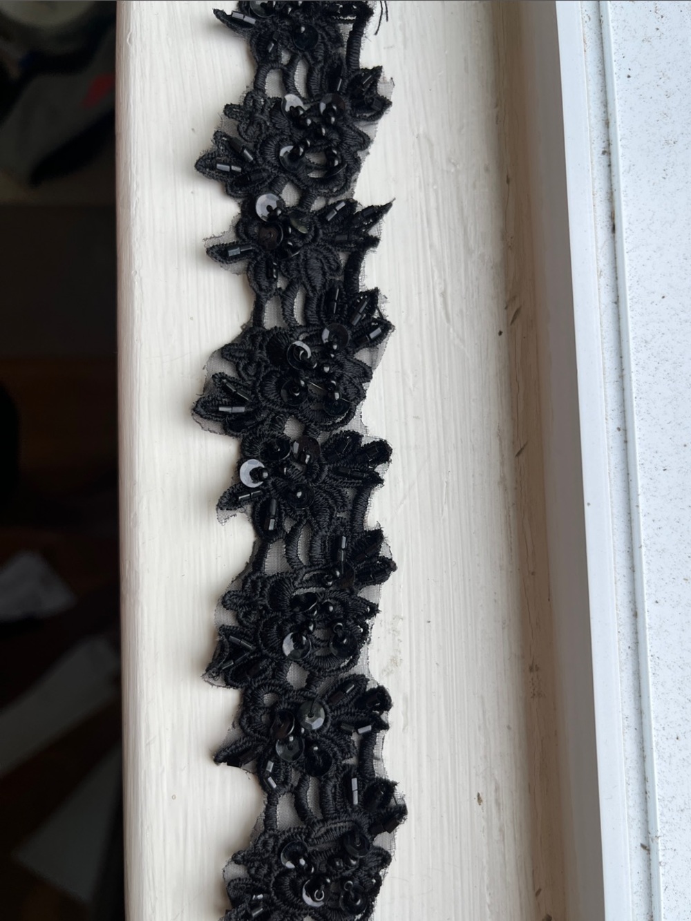 Vanessa Mooney Black Lace Flower Choker Necklace